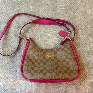 Coach Pink and Brown Women's Bag